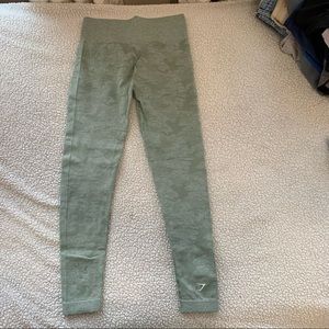 Gym Shark Camo High Rise Seamless Leggings